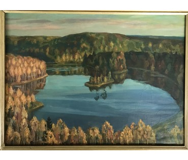Громыко В.А. "Вечер. Голубые озера", 1980 г. (артикул №815) - фото №5