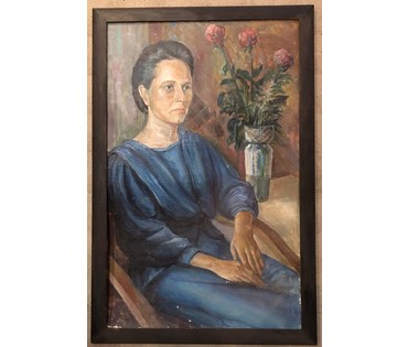 Охримук И.М. "Партрэт Ядвiгi Хмель", 1990 г. (артикул №936) - фото №1