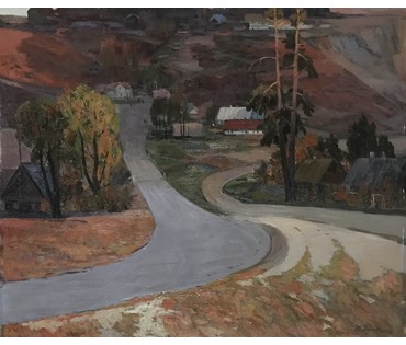 Плужник М.А. "Осень в Лососно", 1971 год (артикул №979) - фото №3
