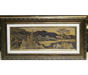 Панно-гравюра на металле "Златоуст", 1991 г. (артикул №1014) - фото №1