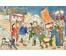Китайская акварель «Вручение фонарика крестьянской семье...», сер. ХХ в. (артикул №1063) - фото №1
