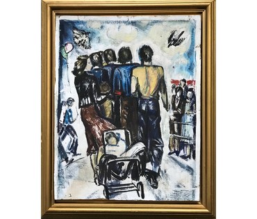 Гавриленко П.Н. «Мир! Труд! Май!», 1950-е г. (артикул №1106) - фото №1