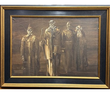 Скрипниченко Г.С "Безысходность", 1991г. Холст, масло. Размер 38х55 см. № 3917 (артикул №3917) - фото №1