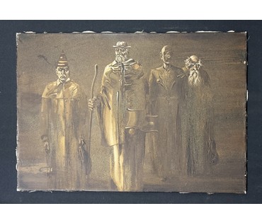 Скрипниченко Г.С "Безысходность", 1991г. Холст, масло. Размер 38х55 см. № 3917 (артикул №3917) - фото №2