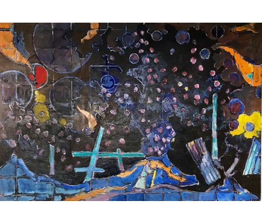 Кищенко А.М. "Заброшенный двор", 1990 год (артикул №1158) - фото №3