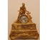 Часы каминные «Охотник». Франция 19 век. Бронза огневого золочение. Размер 40х30 см. № 2878 (артикул №2878) - фото №1