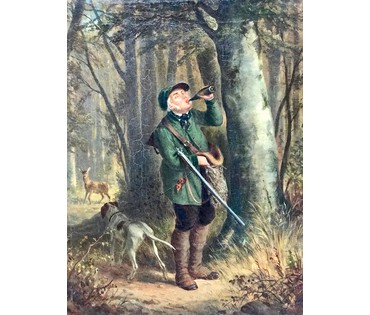 Edward Duncan (1803-1882) "Охота". Британия 1878 год НЕТ В НАЛИЧИИ (артикул №1205) - фото №3