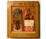 Нечаянная Радость, икона Пресвятой Богородицы. Владимировские сёла (Палех). Ковчег, XIX век (артикул №1221) - фото №1