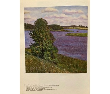 Московских В.Н. (КАТАЛОЖНЫЙ) "Голубой день на Туросском озере", 1993 год (артикул №1223) - фото №9