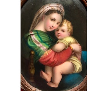 Мадонна с младенцем XIX век НЕТ В НАЛИЧИИ (артикул №1243) - фото №2