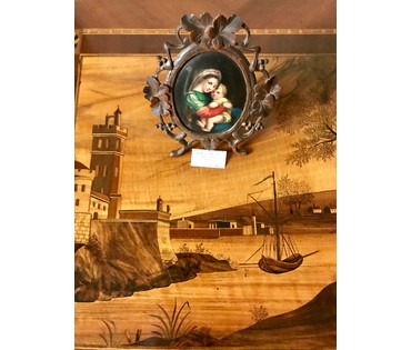 Мадонна с младенцем XIX век НЕТ В НАЛИЧИИ (артикул №1243) - фото №4