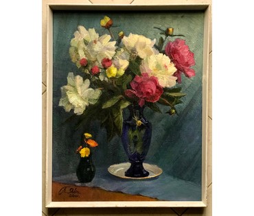 Явич П.М. (ученик Пэна Ю.М.) "Пионы". Витебск, 2001 год. (артикул №1274) - фото №2