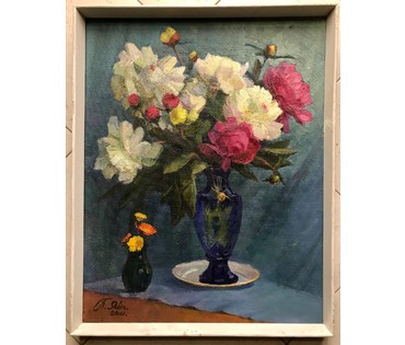 Явич П.М. (ученик Пэна Ю.М.) "Пионы". Витебск, 2001 год. (артикул №1274) - фото №3