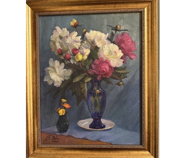 Явич П.М. (ученик Пэна Ю.М.) "Пионы". Витебск, 2001 год. (артикул №1274) - фото №1