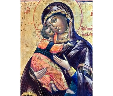 Владимирская Пресвятая Богородица. Москва, XIX век (артикул №1327) - фото №3