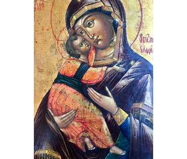 Владимирская Пресвятая Богородица. Москва, XIX век (артикул №1327) - фото №4