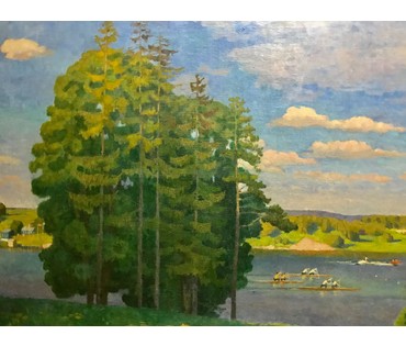 Шестовская Е.К. Работа, упомянутая в книге «Беларускi Саюз Мастакоў» "Вечар на вадасховiшчы Пцiч" (артикул №1442) - фото №7