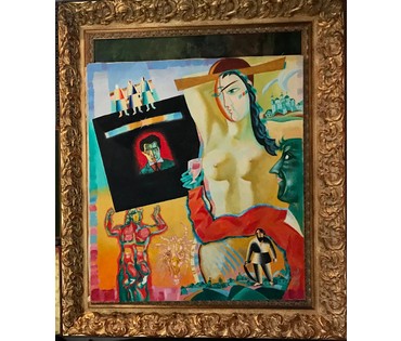 Зайцев Ю.К. (ЗЮК) "Шагайте,как Шагал с Малевичем шагал", 2013 г. (артикул №1447) - фото №5