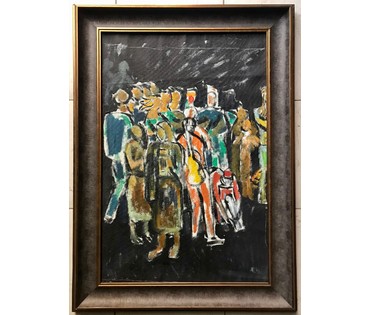 Кищенко А.М. "Накануне праздника", 1979г. Холст, масло. Размер в раме 61х84 см. (артикул №1479) - фото №1