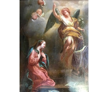 Благовещение Пресвятой Богородицы. Икона. Москва, 1825 год (артикул №1576) - фото №4
