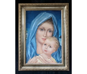 Кузьмич А.В. "Мадонна" из серии скорбящих мадон, 1992 год (артикул №1635) - фото №4