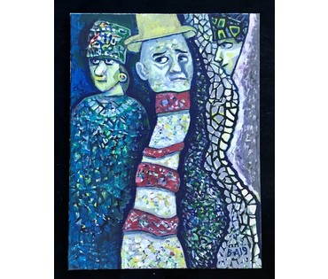 Акулов В.И. "Благими намерениями..." Холст, акрил. Размер 80х60 см. (артикул №1642) - фото №1