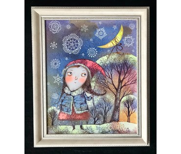 Силивончик А. Д. "Зимняя прогулка", 2020 год (артикул №1657) - фото №1