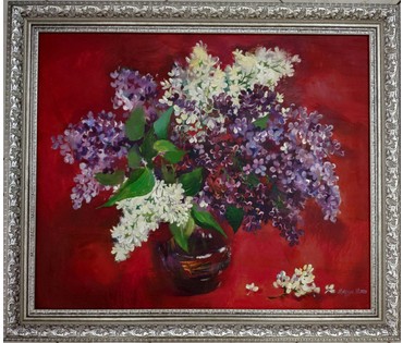 Мацуро Ю.В. Натюрморт "Красный", 2020 год; 50/60 см (артикул №1751) - фото №2