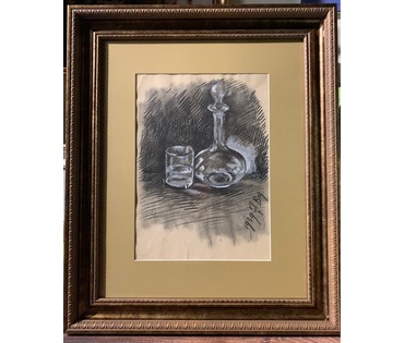 Цвирко В.К. Натюрморт. Графика, 1939 год. Размеры 58х70 см (артикул №1823) - фото №2