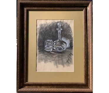 Цвирко В.К. Натюрморт. Графика, 1939 год. Размеры 58х70 см (артикул №1823) - фото №1
