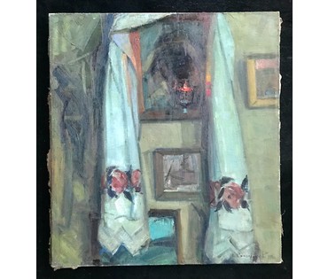 Красовский Е.Е. "Натюрморт с полотенцем", 1974 год (артикул №1824) - фото №1