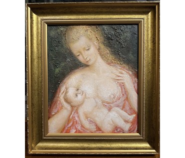 Кузьмич А.В. "Моя Мадонна", 1992 год; 30/36 см (артикул №1871) - фото №1