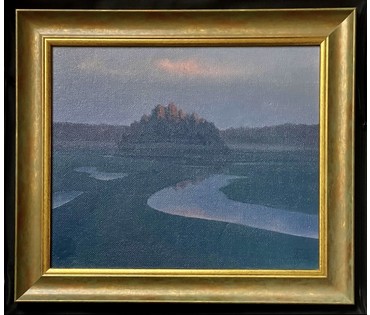 Батальонок Е.Е. 1946 г.р. "Адбiтак вячэрняга промня" (бел.), 1990 год; 29,3/35 см (артикул №1873) - фото №1