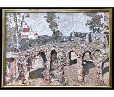 Барановский Анатолий Васильевич. " Наследие. Гольшаны ". 1987г. 60х85см.№ 1894 (артикул №1894) - фото №1