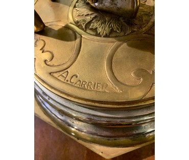 Скульптура "Аллегория танца". Автор - А.СARRIER. Бронза. Франция. До 1868 года. Высота 64см. № 1906 (артикул №1906) - фото №4