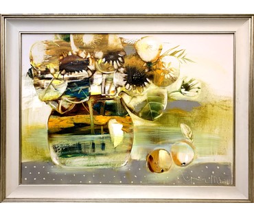 Гриневич Т.В. "Натюрморт с яблоками",2021г. Холст. Масло. Размер 50х70 см.. № 1926 (артикул №1926) - фото №1