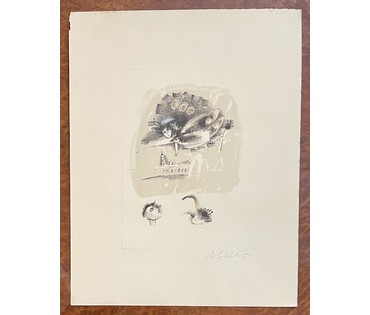 Склютаускайте А.И. Графика из серии " В мире сказок", размер 30х23см. № 1952 (артикул №1952) - фото №1