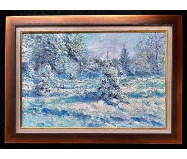 Архипов Г.В "Ёлочка" 2021г. Холст, масло. Размер 40х60 см. № 1960 (артикул №1960) - фото №3