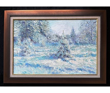 Архипов Г.В "Ёлочка" 2021г. Холст, масло. Размер 40х60 см. № 1960 (артикул №1960) - фото №1