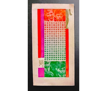 Селещук Н.М. Экслибрис. Цветной офорт. 1978г. Размер 11х21,5 см. № 2024 (артикул №2024) - фото №1