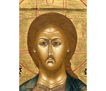 Господь Вседержитель,18 век. Невьянск. Размер 28х33 см. № 2071 (артикул №2071) - фото №5