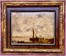 Гойен Ян Ван ,Goyen Jan van (1596-1656) "Рыбаки в гавани", масляная живопись на дубовой панели. Размер 34х45см. № 2075 (артикул №2075) - фото №1