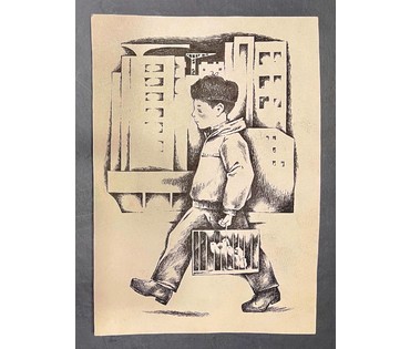 Селещук Н.М. Тушь. Размер 13х18см, с рамкой 23,5х32,5 см. № 2089 (артикул №2089) - фото №3