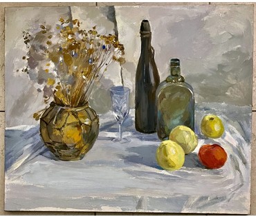 Шарипо П.П. "Восеньскі нацюрморт", 2006г. Холст, масло. Размер 55х66 см. № 2100 (артикул №2100) - фото №1