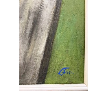 Шарипо П.П. "Кветкі" 2004г. Холст, масло. Размер 50х60 см. № 2101 (артикул №2101) - фото №5