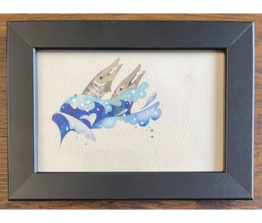 Селещук Н.М. Акварель к книге С.Папар "Мы-грамацеі!",1975г. Размер 10х15 см. № 2103 (артикул №2103) - фото №1