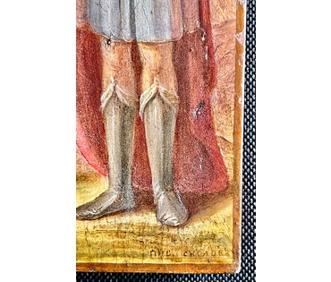 Мученик Прокопий, Иоанн-Воин, Мученик Трифон. Подписная,1867г. (84) размер 14х18 см. № 2104 (артикул №2104) - фото №8