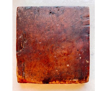 Млекопитательница,икона Пресвятой Богородицы, 18 век, Кострома. Размер 9х9 см. (артикул № 2113) - фото №5