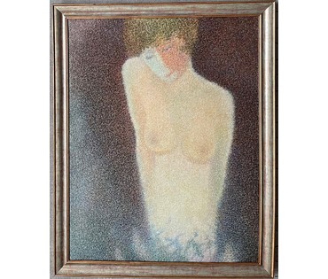 Забавчик А.И "Вечер" 2007г. Холст,масло. Размер 90х70 см. (артикул № 2144) - фото №3