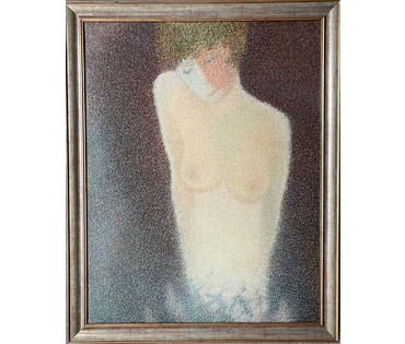 Забавчик А.И "Вечер" 2007г. Холст,масло. Размер 90х70 см. (артикул № 2144) - фото №8